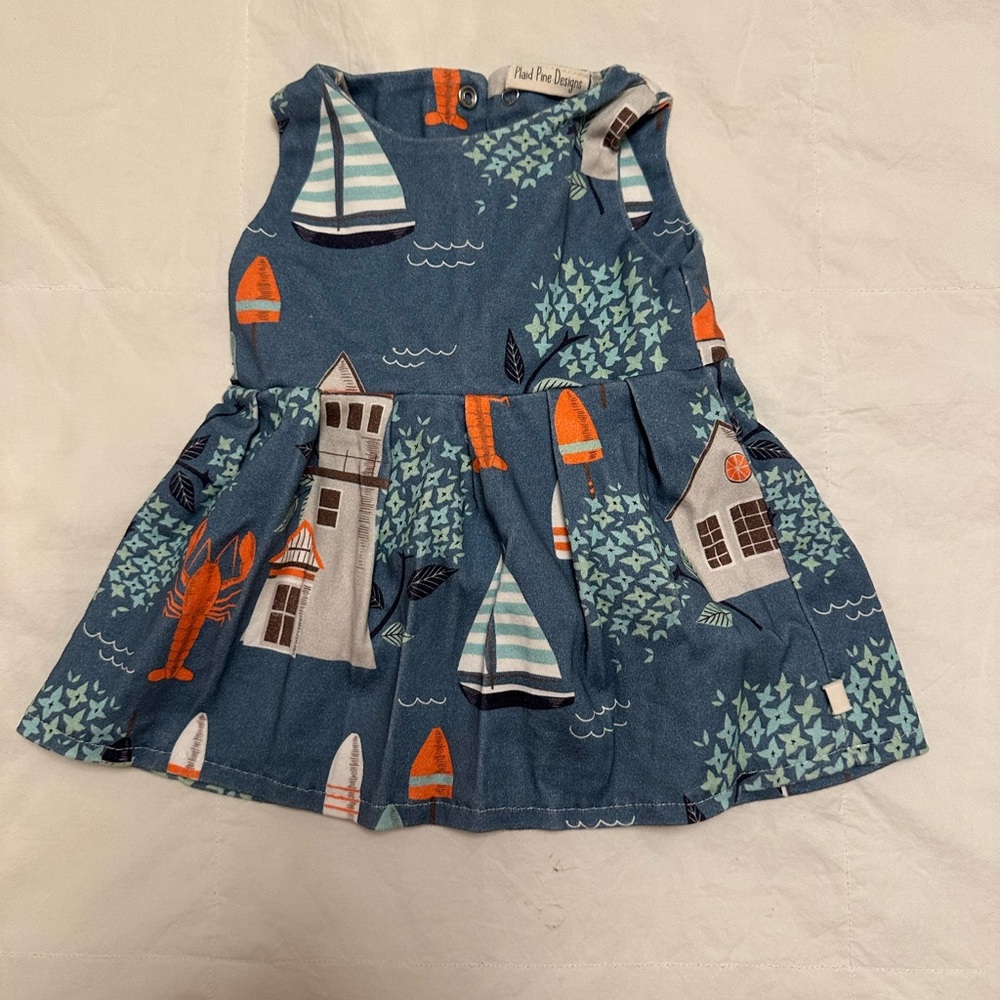 Nautical Blue Kids Dress